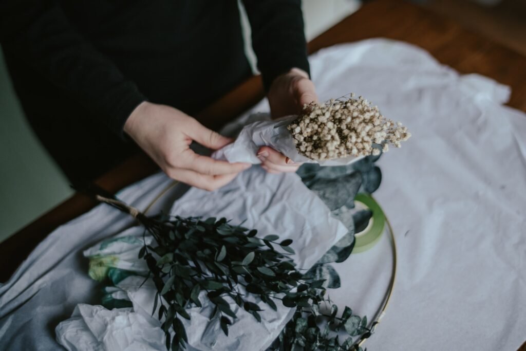 Funeral Flowers by Sandy Brannan